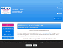 Tablet Screenshot of chenil-isnard.com